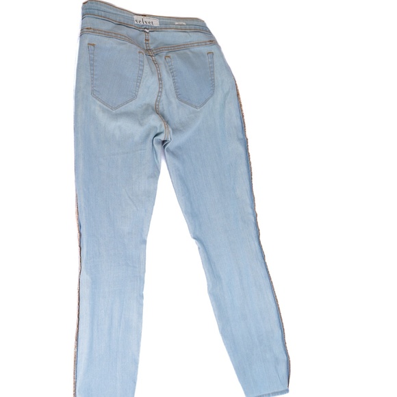 Velvet by Graham & Spencer Skinny Jeans Light Blue Lightweight - Picture 10 of 11